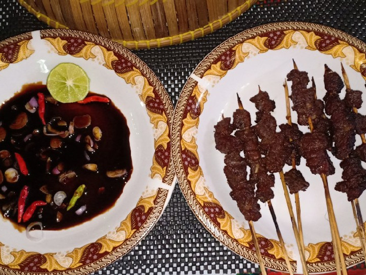 Cara Membuat Sate Daging Sambal Kecap Gampang