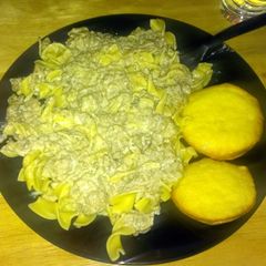 Homemade Beef Stroganoff A picture of Homemade Beef Stroganoff.