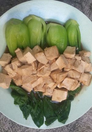 Foto resep Pokcoy siram tahu
