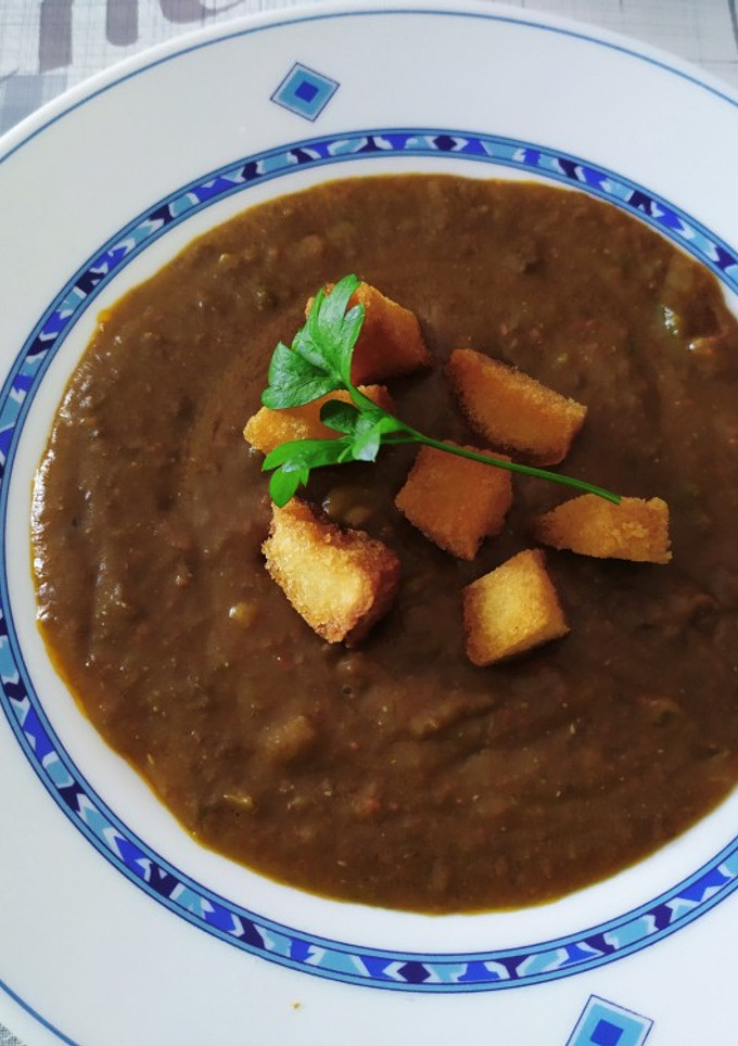 Una foto de Puré de lentejas
