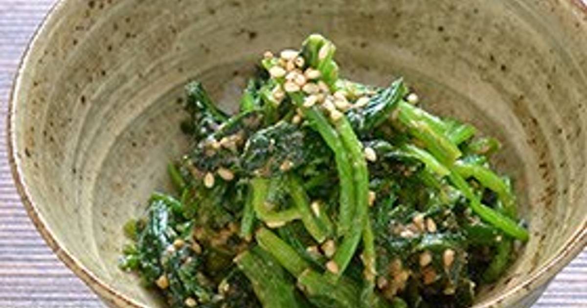 Spinach with Sesame Seed Side Dish Recipe by cookpad.japan Cookpad