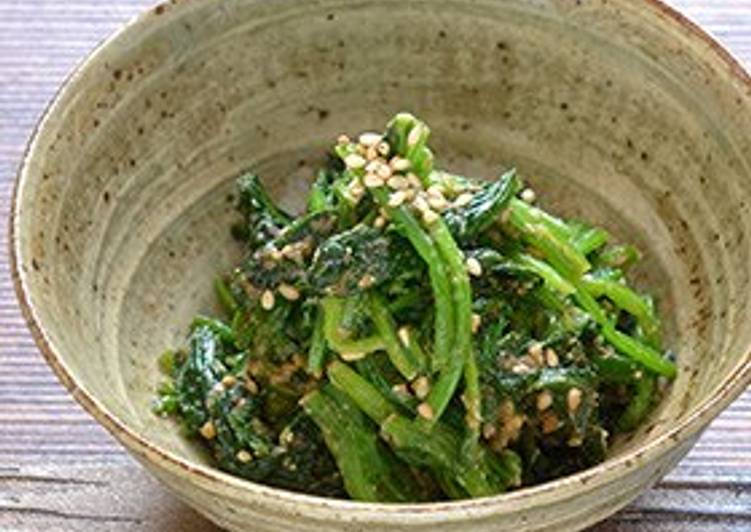 Recipe of Perfect Spinach with Sesame Seed Side Dish
