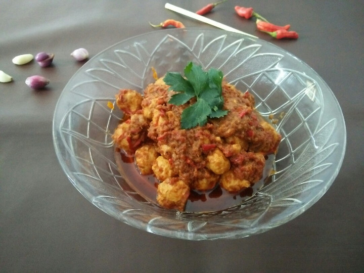 Standar Bagaimana cara memasak Sambal goreng bola-bola daging ayam  gurih