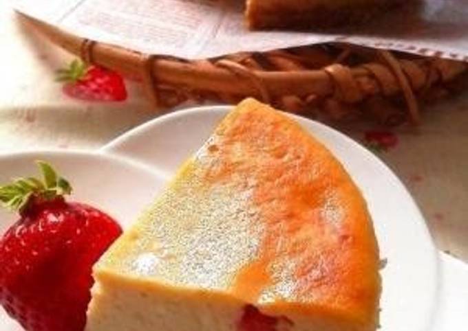 Recipe of Favorite Baked Strawberry Cheesecake