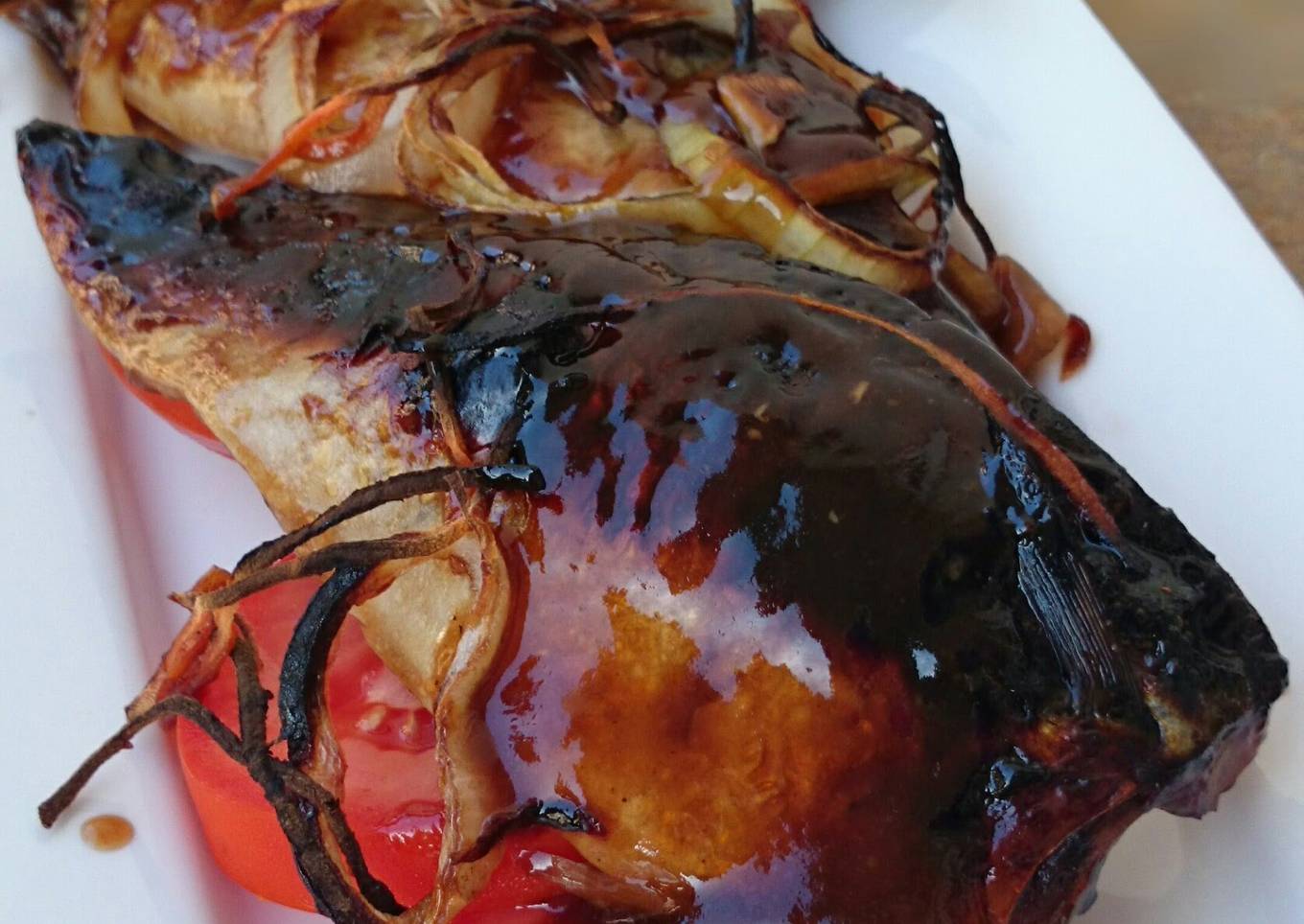 Baked Mackerel In BBQ Sauce