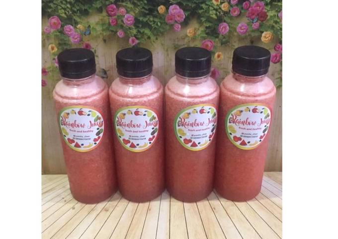 Resep Diet Juice Cherry Strawberry Lemon Apple Carrot, Enak Banget