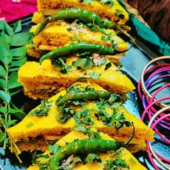 A picture of Khaman sandwich.