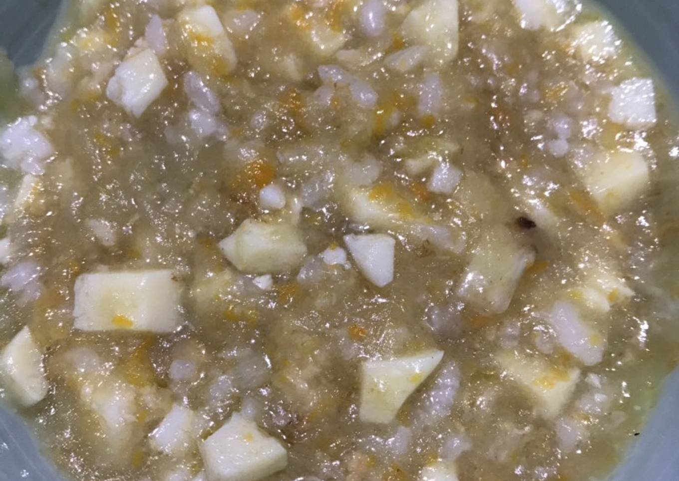 Mpasi 9M+ Egg tofu udang kentang wortel ubi kuning