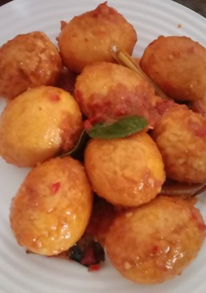 Foto resep 335. Telur Balado (Isian nasi dus_2)