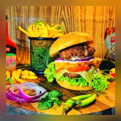 A picture of Double Decker Beef Burger.