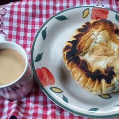 Fried Bread and Tea A picture of Fried Bread and Tea.