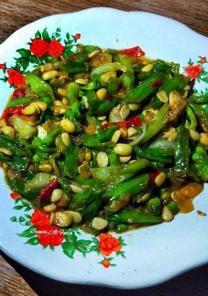 Foto resep Oseng genjer tempe