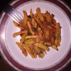 A picture of Chips masala #recipemarathon.