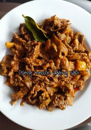 Foto resep Oseng mercon daging sapi