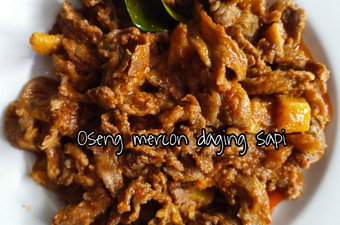 Resep Oseng mercon daging sapi Istimewa