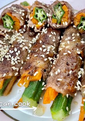日式汁燒牛肉卷 Japanese beef roll 的食譜成品照片