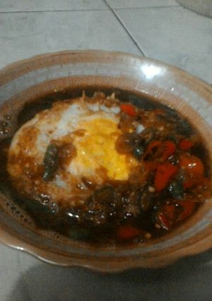 Foto resep Telur ceplok manis pedas