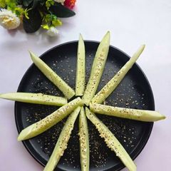 A picture of Spicy Peppered Cucumber Salad (Easy Picnic Side).