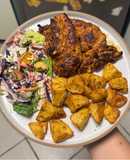 Blackened Chicken & Famous Crunchy Potato Roasties