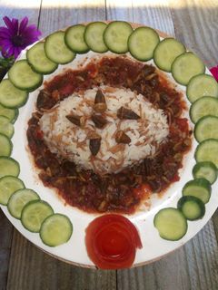 صورة لوصفة يخنة بامية ورز