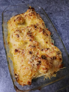 Una foto de Coliflor gratinada con bechamel