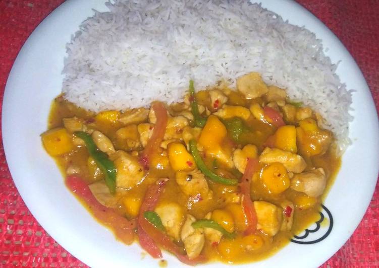 Recipe of Super Quick Homemade Spicy mango chicken