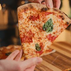 A picture of A New York-Style Slice at Home.