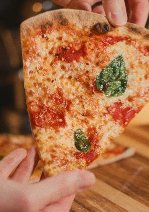 A picture of A New York-Style Slice at Home.