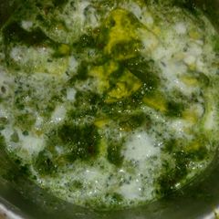A picture of Palak paneer.