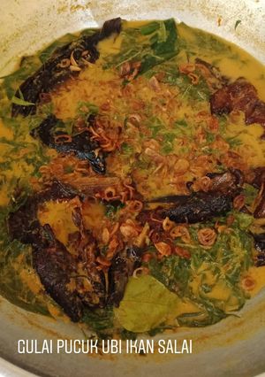 Foto resep Gulai pucuk ubi ikan salai