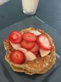 Hotcakes de avena y plátano