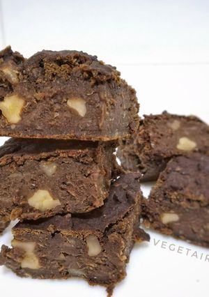 Una foto de Brownie vegano sin gluten (con ingrediente secreto)