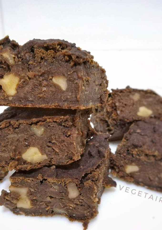 Una foto de Brownie vegano sin gluten (con ingrediente secreto)