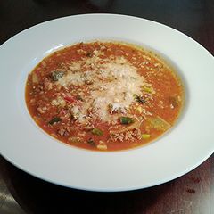 Stuffed Pepper Soup A picture of Stuffed Pepper Soup.