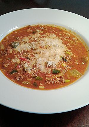 A picture of Stuffed Pepper Soup.