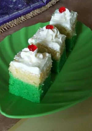 Foto resep Cake Singkong Layer Pandan