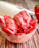 草莓優格冰淇淋 (無鮮奶油/免冰淇淋機)