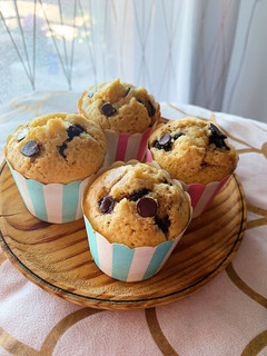 Una foto de Muffins con pepitas de chocolate con Thermomix