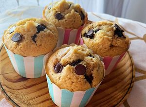 Foto principal de Muffins con pepitas de chocolate con Thermomix