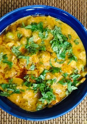 A picture of Makhana korma recipe by Indira Mayooranathan.