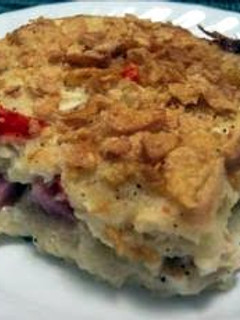 A picture of Breakfast lasagna.