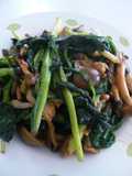 Ramps and Mushroom Consommé Butter Stir-fry