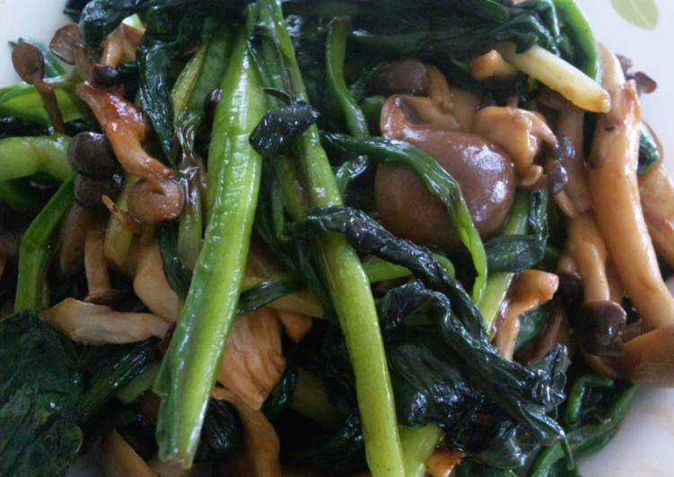 Ramps and Mushroom Consommé Butter Stir-fry