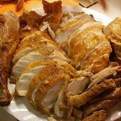 A picture of Frozen Turkey! Still Delicious Cooked From Frozen..