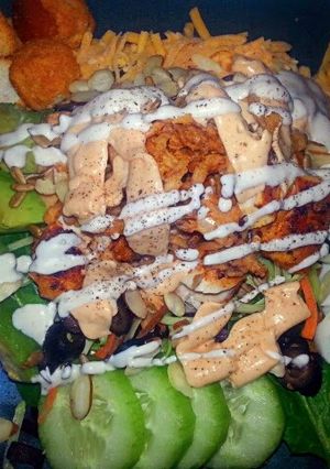 A picture of Chipotle Ranch Grilled Chicken Salad.
