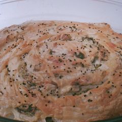 A picture of Spinach pie.