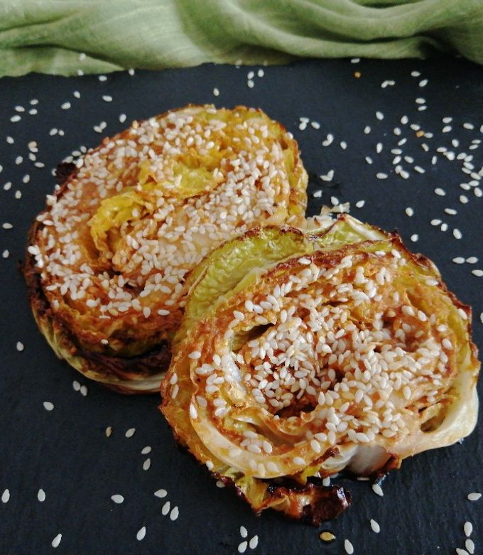 Foto di Fette di verza al forno