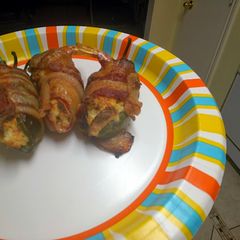 Bacon Wrapped Shrimp Stuffed Jalapenos A picture of Bacon Wrapped Shrimp Stuffed Jalapenos.