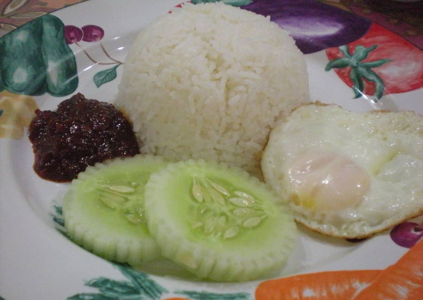 Nasi Lemak (Rice Cooked in Coconut Milk)