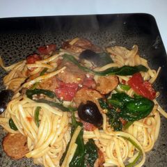 A picture of 20 mins to heaven (Sausage and Pasta).